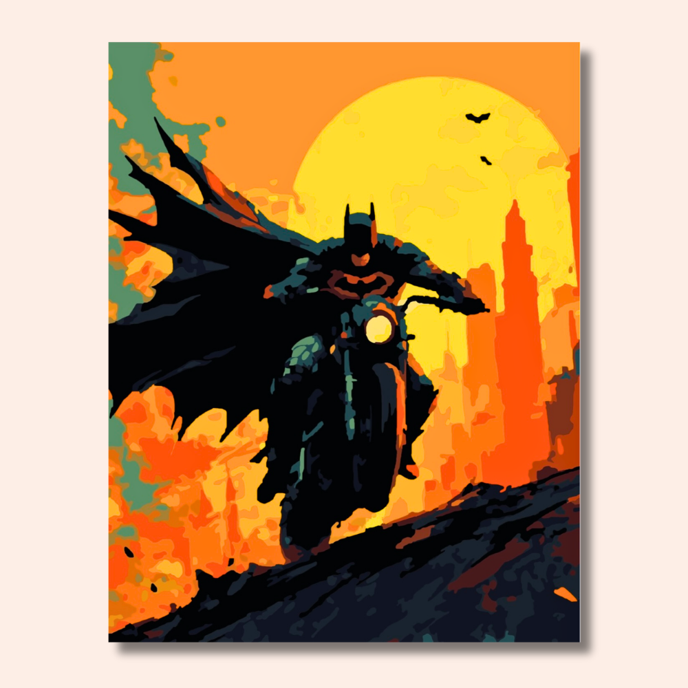 Batman in bike
