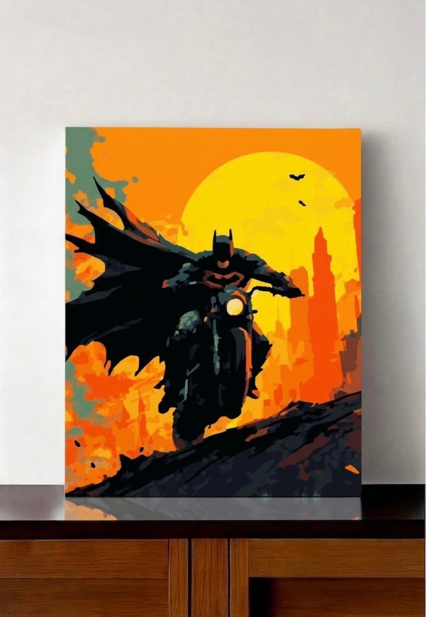 Batman in bike