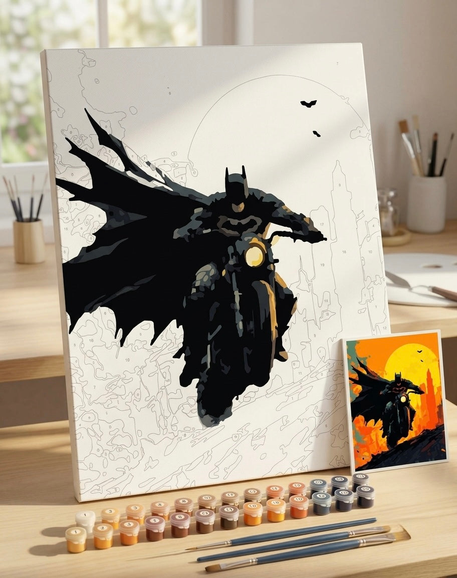 Batman in bike